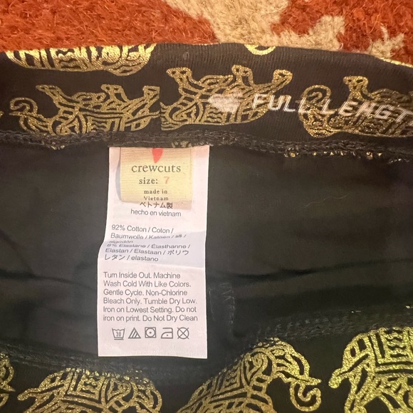 NWOT J. Crew girls leggings. Size 7. - Picture 2 of 2